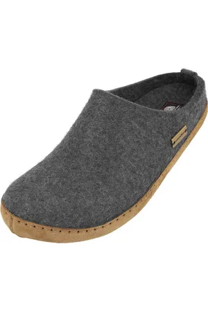 Haflinger Emils Toffel Filzpantoffel Hausschuh mit Ledersohle Unisex Hausschuh - Verkäufer: Natural Slipper