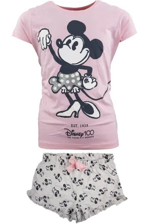 Disney Pyjama Minnie Mouse 100 Years Mädchen kurzarm Pyjama Gr. 140 bis 164 - Verkäufer: WS-Trend