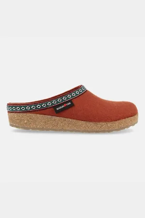 Haflinger Grizzly Franzl Filzclog aus reinem Wollfilz Hausschuh - Verkäufer: Natural Slipper