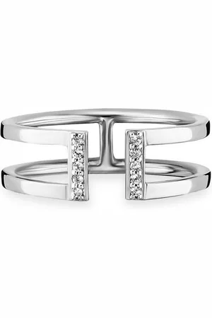 CAÏ Fingerring 925/- Sterling Silber rhodiniert Topas