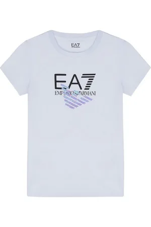 Emporio Armani Print-Shirt EA7 Kids T-Shirt weiß mit Adler Logoprint - Verkäufer: coolkids-store