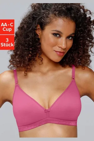 Petite Fleur Bralette-BH (Packung, 3 Stück) ohne Bügel im Triangel-Form aus schöner Baumwolle, Basic Dessous