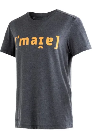 Maier Sports T-Shirt Phonetic Tee M Herren Kurzarmshirt mit Print für Wandern und Freizeit
