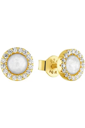 Amor Paar Ohrstecker Golden Opal, 2036029, mit Opal, Zirkonia (synth)