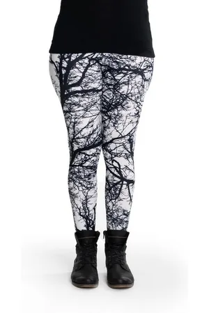 cosey Leggings Bunte Bedruckte Motiv-Leggings Baum/Wald (Einheitsgröße XS-L) Trees - Verkäufer: PhoneNatic