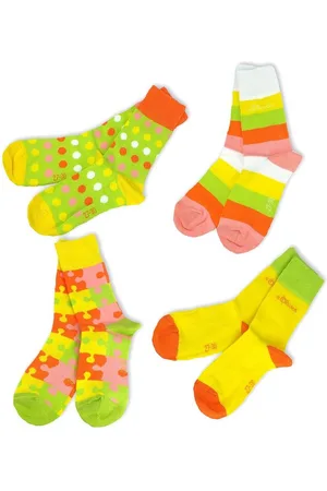 QS by s.Oliver Langsocken S20227 (Set, 4-Paar, 4 Paar) Kinder Socken, Jungen & Mädchen mit Baumwolle, Kindersocken - Verkäufer: chic4home