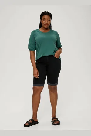 QS by s.Oliver Jeansshorts Jeans-Shorts / Regular Fit / Mid Rise / Slim Leg Waschung - Verkäufer: s.Oliver