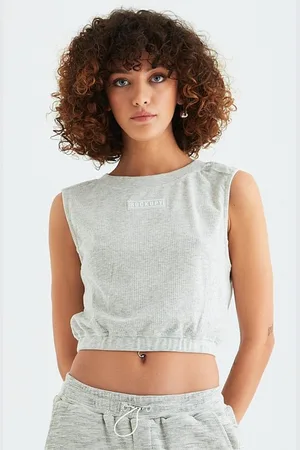 Rockupy Crop-Top Geena Waffelmuster - Verkäufer: