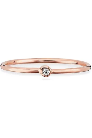 CAÏ Fingerring 925 Sterling Silber rosé vergoldet Zirkonia