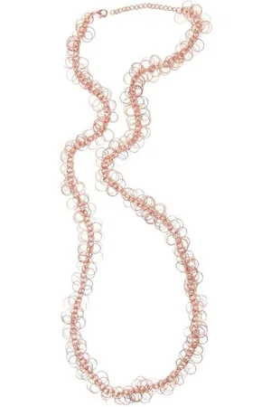 Alessandro Lange Kette Paula, mit 100 kleinen Ringen