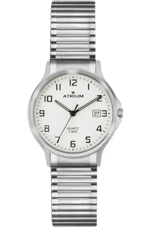 ATRIUM Quarzuhr A12-50, Armbanduhr, Herrenuhr,Damenuhr,Datum,Flexband,Zugband,Edelstahlarmband