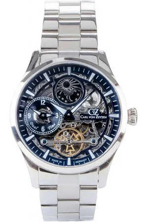 CARL VON ZEYTEN Automatikuhr CVZ0063BLMS Freiburg Automatik Dual Time Herrenuhr 44m CVZ0063BLMS Freiburg Automatik Dual Time Herrenuhr 44mm - Verkäufer: Timeshop24