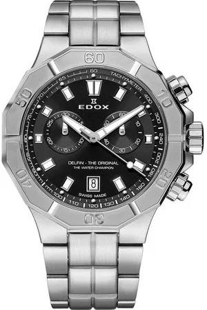Edox Quarzuhr 10113-3M-NIN Delfin Chronograph Herrenuhr 43mm 20ATM 10113-3M-NIN Delfin Chronograph Herrenuhr 43mm 20ATM - Verkäufer: Timeshop24