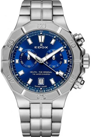Edox Quarzuhr 10113-3M-BUIN Delfin Chronograph Herrenuhr 43mm 20ATM 10113-3M-BUIN Delfin Chronograph Herrenuhr 43mm 20ATM - Verkäufer: Timeshop24