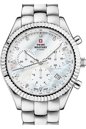 CHRONO Quarzuhr Swiss Military SM30207.02 Elegant Chronograph Damenuhr 38mm 5ATM Swiss Military SM30207.02 Elegant Chronograph Damenuhr 38mm 5ATM - Verkäufer: Timeshop24