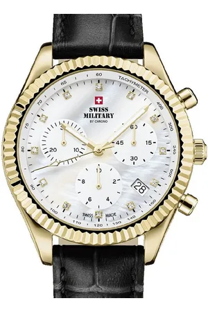 CHRONO Quarzuhr Swiss Military SM30207.07 Elegant Chronograph Damenuhr 38mm 5ATM Swiss Military SM30207.07 Elegant Chronograph Damenuhr 38mm 5ATM - Verkäufer: Timeshop24