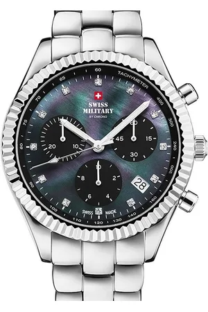CHRONO Quarzuhr Swiss Military SM30207.01 Elegant Chronograph Damenuhr 38mm 5ATM Swiss Military SM30207.01 Elegant Chronograph Damenuhr 38mm 5ATM - Verkäufer: Timeshop24