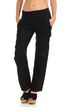 malito more than fashion Leinenhose 7792 leichte Stoffhose mit elastischem Bund - Verkäufer: malito