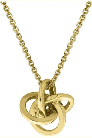 CELESTA Kette mit Anhänger 375/- Gelbgold teilmattiert