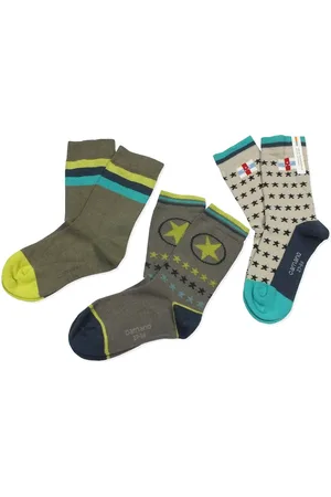 Camano Langsocken CA3805 (Packung, 3-Paar, 3 Paar) Kinder Mädchen oder Jungen Socken, Baumwolle, Unisex Kindersocken - Verkäufer: chic4home