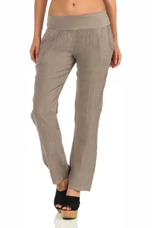malito more than fashion Leinenhose 7792 leichte Stoffhose mit elastischem Bund - Verkäufer: malito