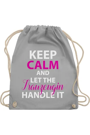 Shirtracer Turnbeutel Keep Calm Trauzeugin, JGA Junggesellenabschied Frauen - Verkäufer: