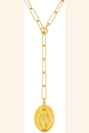 CAÏ Kette mit Anhänger 925/- Sterling Silber vergoldet Madonna