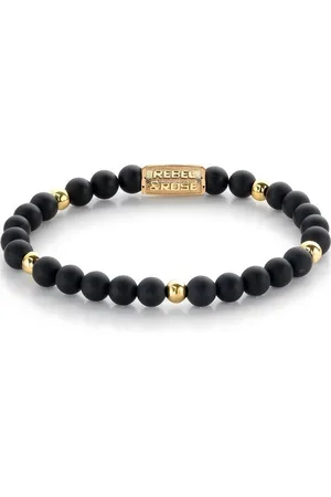 Rebel & Rose Armband Armband Matt Black Madonna RR-60078-G-S Unisex - Verkäufer: Timeshop24