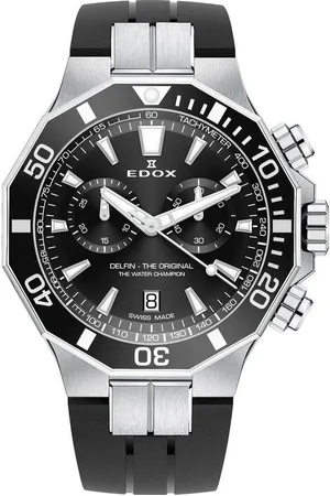 Edox Quarzuhr 10112-3NCA-NIN Delfin Chronograph Herrenuhr 43mm 20ATM 10112-3NCA-NIN Delfin Chronograph Herrenuhr 43mm 20ATM - Verkäufer: Timeshop24