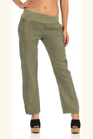 malito more than fashion Leinenhose 7792 leichte Stoffhose mit elastischem Bund - Verkäufer: malito