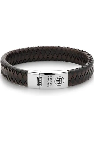 Rebel & Rose Armband Armband Braided Flat RR-L0126-S-L+ Herren - Verkäufer: Timeshop24