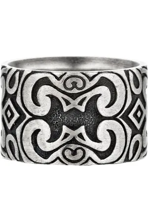 CAÏ Fingerring 925/- Sterling Silber oxidiert matt Amerika
