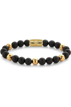 Rebel & Rose Armband Armband Matt Black Madonna RR-8DV05-G-L Herren - Verkäufer: Timeshop24