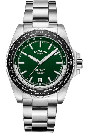 Rotary Quarzuhr GB05370/78 Henley World Timer Herrenuhr 41mm 10ATM GB05370/78 Henley World Timer Herrenuhr 41mm 10ATM - Verkäufer: Timeshop24
