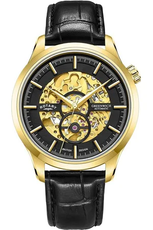 Rotary Automatikuhr GS02948/04 Greenwich Automatik Herrenuhr 42 - Verkäufer: Timeshop24