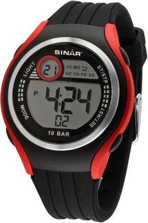 Sinar Chronograph XF-66-4, Armbanduhr, Quarzuhr, Herrenuhr, digital, Datum, Stoppfunktion