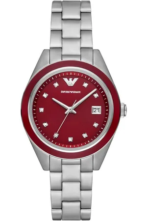 Emporio Armani Quarzuhr AR11544, Armbanduhr, Damenuhr, Datum, analog, Edelstahlarmband, Datum