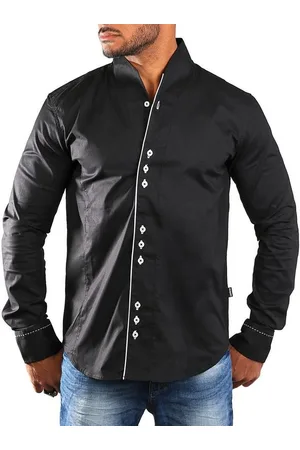 Carisma Langarmhemd Herren langarm Stehkragen Hemd H-902-regular fit Regular Langarm Stehkragen Uni - Verkäufer: fresh-style