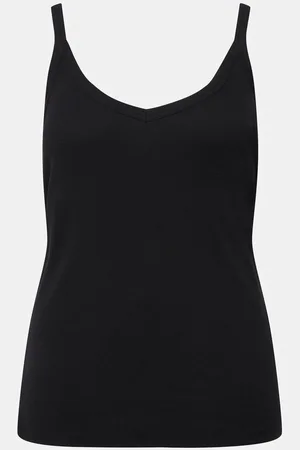 Ulla Popken Longtop Ripptop Slim V-Ausschnitt ärmellos schmale Träger - Verkäufer: Popken Fashion Group