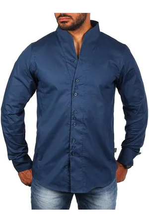 Carisma Langarmhemd Herren langarm Stehkragen Hemd H-902-regular fit Regular Langarm Stehkragen Uni - Verkäufer: fresh-style