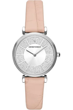 Emporio Armani Quarzuhr AR11543, Armbanduhr, Damenuhr, analog, Lederarmband