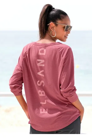 ELBSAND Longsleeve Tira mit Logodruck hinten, Langarmshirt, sportlich-casual