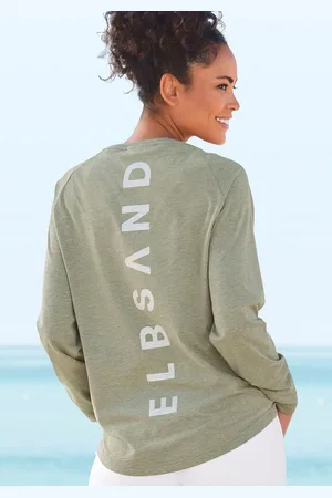 ELBSAND Longsleeve Tira mit Logodruck hinten, Langarmshirt, sportlich-casual