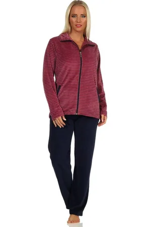 Normann Relaxanzug Damen Hausanzug in Streifenoptik, Homewear Nicky Velvet - Verkäufer: Fairway
