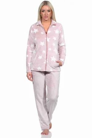 Normann Relaxanzug Damen Hausanzug in Sterneoptik aus kuschelig warmen Coralfleece - Verkäufer: Fairway