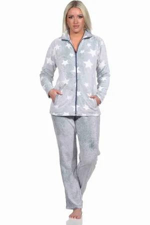 Normann Relaxanzug Damen Hausanzug in Sterneoptik aus kuschelig warmen Coralfleece - Verkäufer: Fairway