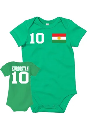 Blondie & Brownie Strampler Kinder Baby Kurdistan Fan Sport Trikot Fußball Meister WM - Verkäufer: Hubihu