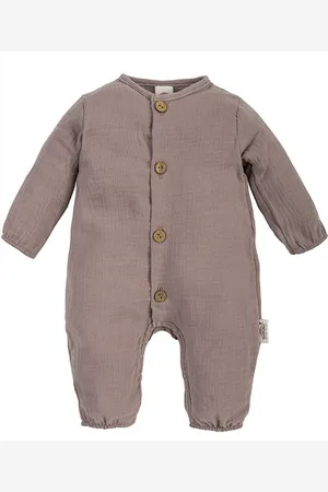 Makoma Strampler Baby Strampler Musselin Neutral Jungen & Mädchen (1-tlg) Musselin Stoff aus 100% Baumwolle - Verkäufer: