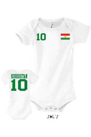 Blondie & Brownie Strampler Kinder Baby Kurdistan Fan Sport Trikot Fußball Meister WM - Verkäufer: Hubihu