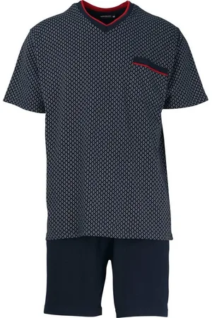 Götzburg Pyjama Herren-Shorty Single-Jersey gemustert - Verkäufer: Erwin Müller
